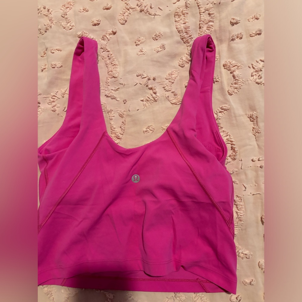LULULEMON ALIGN TANK SONIC PINK SIZE 4